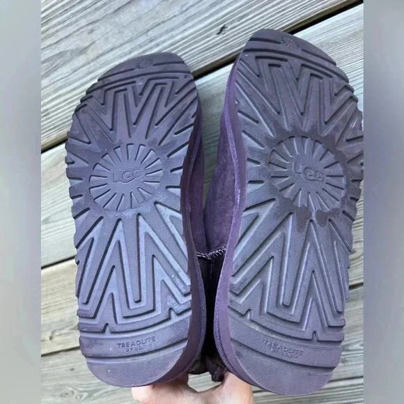 Ugg Classic Short II Metallic Port Shearling Sheepskin Women’s 9 - Picture 15 of 16